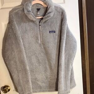 Patagonia Men's Zip-Up Fleece Sweater in Gray XL